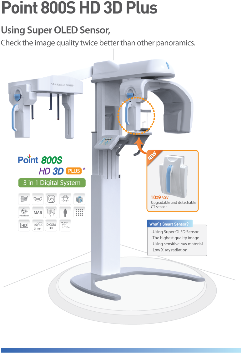 POINT 800SHD 3D Plus (Extra Oral Imaging)